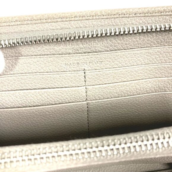 AUTHENTICITY GUARANTEED SAINT LAURENT PARIS Long wallet logo Zip Around - Picture 11 of 13
